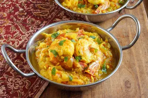 Crevettes Kashmiri